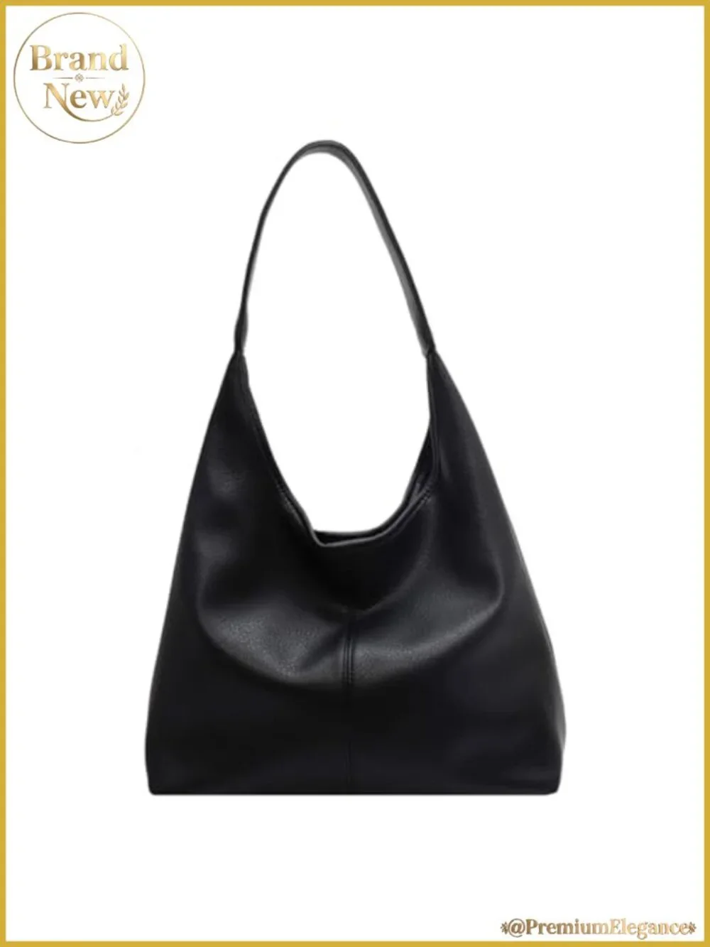 Women's Slouchy Hobo Tote Bag Set PU Leather Shoulder Handbag 2pcs Work Purse
